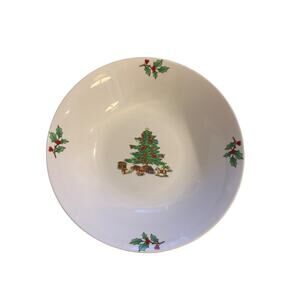 Meiwa Christmas Tree Serving Bowl Home For The Holidays Collection